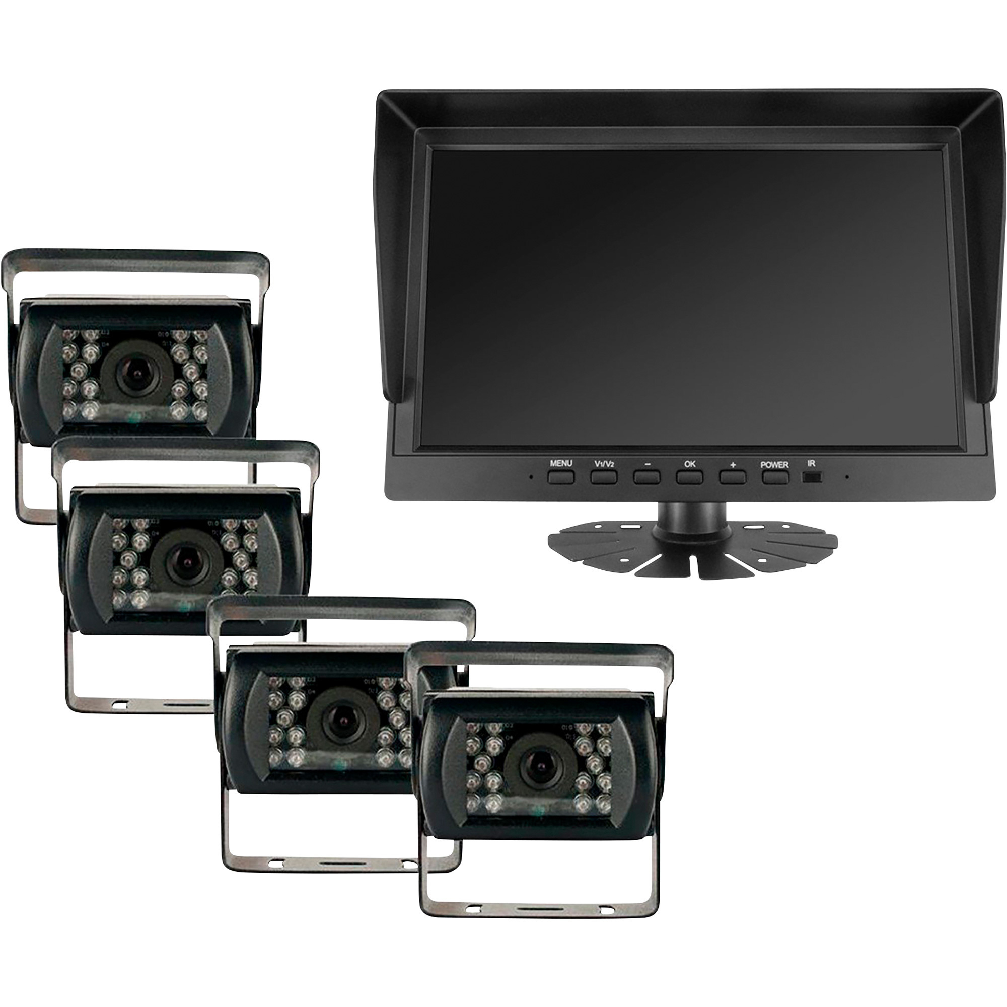 Top Dawg 2nd Gen Wired DVR Security System, (2) 1080p Cameras, 10in. Color LCD Monitor, Model# HDE-1051X-NT